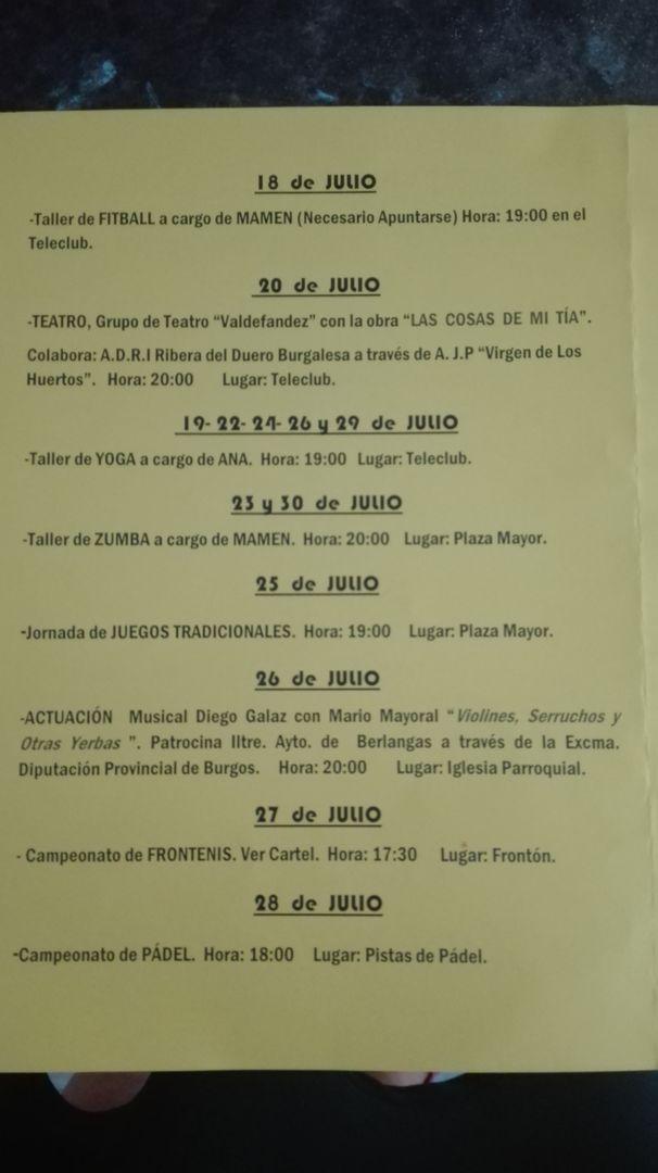 VERANO CULTURAL 2019