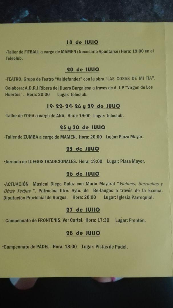 VERANO CULTURAL 2019